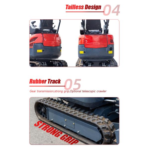 Импортный бренд двигатель 1800 кг мини гидравлический экскаватор с выдвижной дорожкой