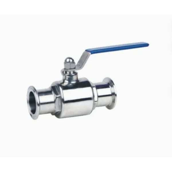 Stainless Steel Hygienic 2 Way Ball Valve Tri Clamp Connection for Food Beverage Pharmaceutical Pipeline