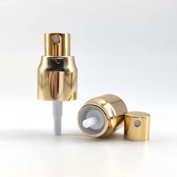 20mm 20/410 Golden Aluminium Collar Mist Pump Perfume Sprayer Top For Essence