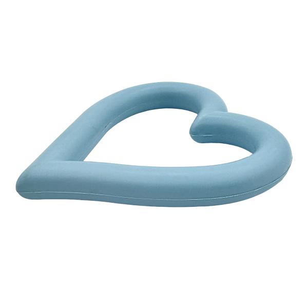 Jouet en caoutchouc en forme de cœur durable mâchable lavable, un nouveau choix de temps de jeu pour les animaux de compagnie