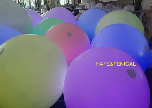 4ft Tap To Change Color LED RGB Interactive Balloon Light For Throwing At Auditoriums