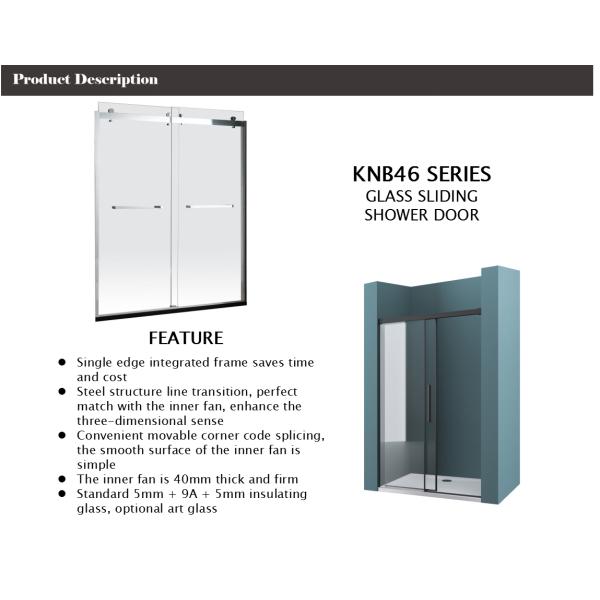 Collision Avoidance Design Aluminum Bathroom Doors Frosted Glass ISO9001