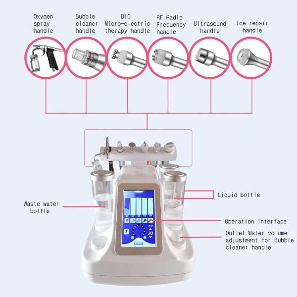 7 em 1 máquina Multifunction da beleza para o rejuvenescimento de limpeza profundo da pele de Llifting da cara