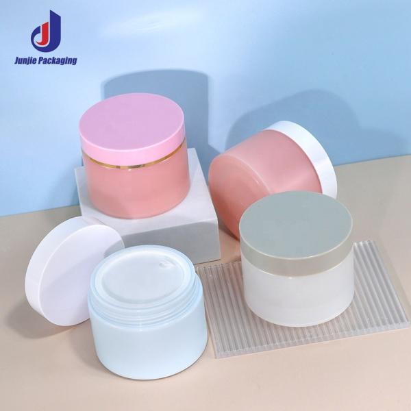 Double Wall PP 100g 3.38oz Cosmetic Jars for Body Butter Jars Cream Material Face Mask Hair Oil Packaging Containers