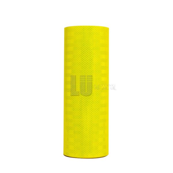 High Visibility Fluorescent Lime Yellow Green Acrylic Prismatic Reflective Sheeting For Bus traffic signs