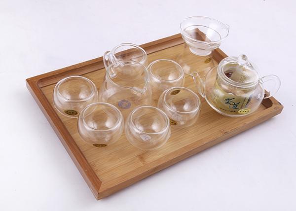 Handmade Glass Tea Infusion Set Gift Box Cups Capacity 50ml OEM ODM Service