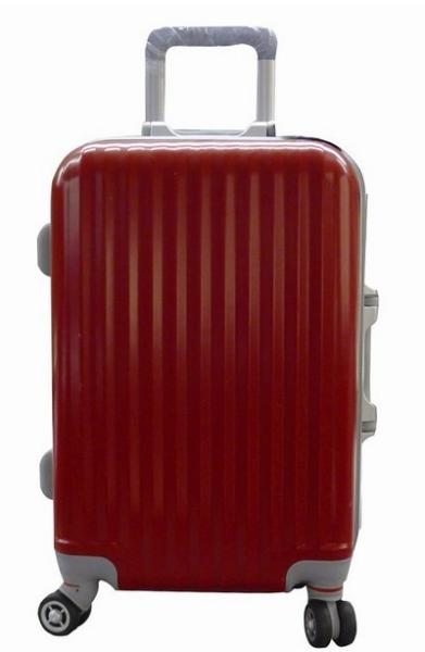 Aluminum Mouth PC ABS travel trolley luggage cases bag from baigou biggest factory price