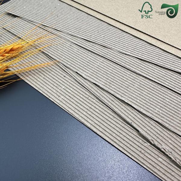 WFW FSC 100g Black F Flute Corrugated Cardboard Sheets