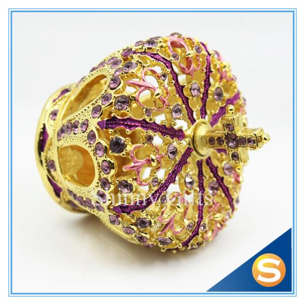 Luxury home decoration Crown shape wedding gifts personal Trinket box display SCJ273