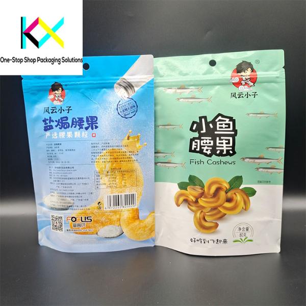 Custom Food Packaging Bags For Food And Snacks Stand Up Pouch With Barrier Foil Adopt Digital Printing