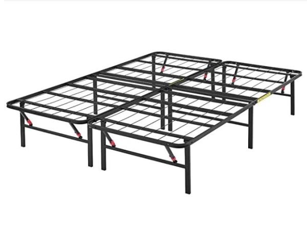Modern Design Black Iron Platform Bed Frame Foldable and Competitive for Home Hotel Bedroom