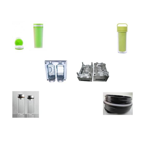 Transparent PP Plastic Double Wall Bottle Cup EDM Injection Mold