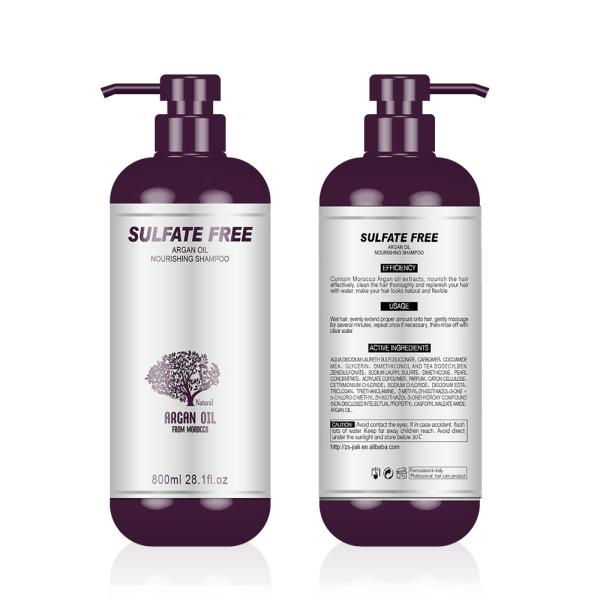 Organic  Sulfate Free Argan Oil Shampoo For Damaged Hair