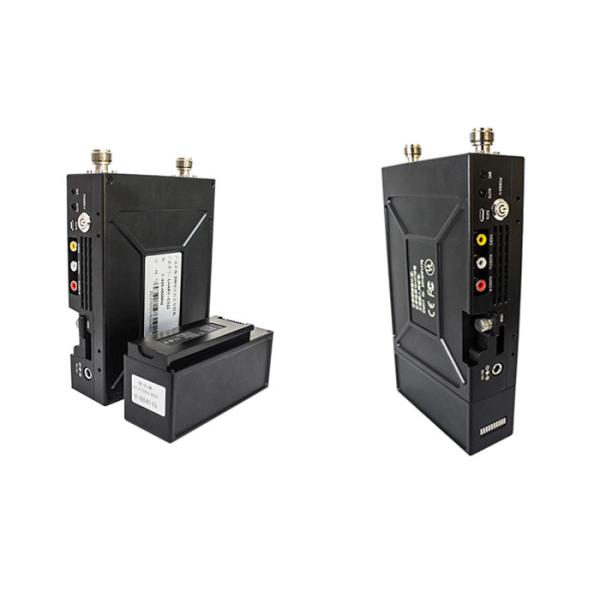 COFDM Transmitter AES256 QPSK HDMI & CVBS H.264 2-8MHz Bandwidth Battery Powered