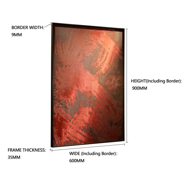 Architectural Decorative Metal Artwork Modern Ember Inspired Mesh Design