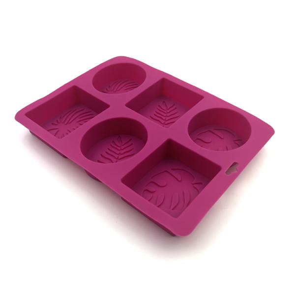 Nontoxic Practical Silicone Soap Mold heat Resistant 22.5x17x2.8cm