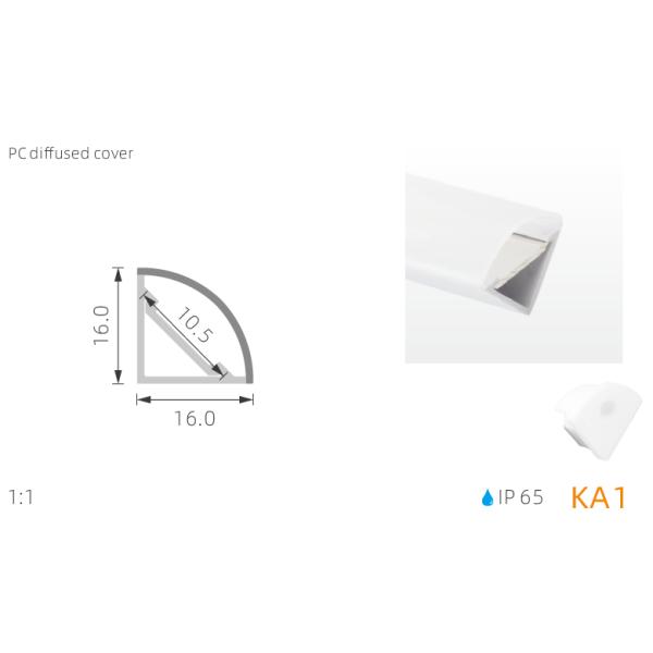 KA6 25*13mm RGB ip65 привело алюминиевое штранг-прессование прокладки для bathroom