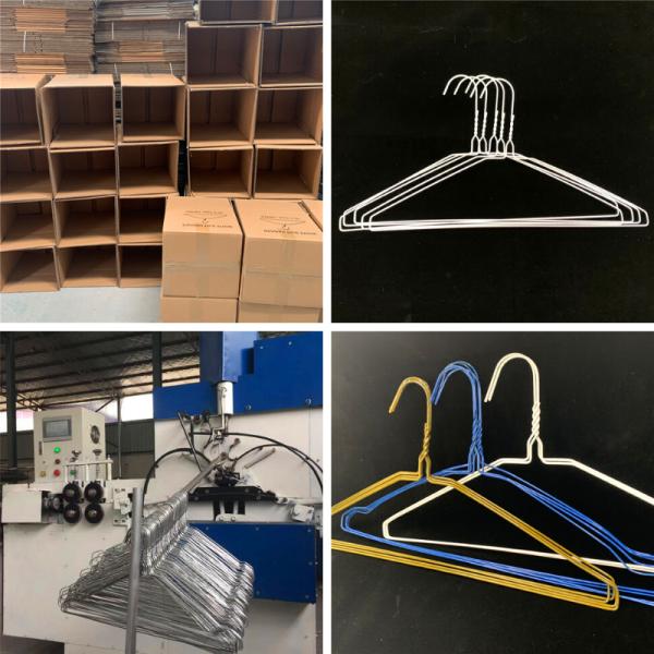 Portable 1.9mm 40.5cm Clothes Wire Hanger Low Carbon Steel Material For Suit