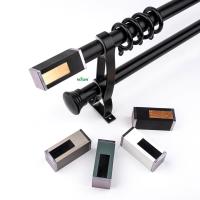 New Style Aluminum Durable Roma Pole Hanging Classical Window Rod For Living Dorm Room