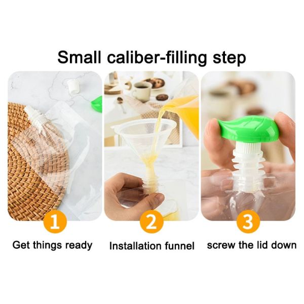 Degradable Spout Pouch Packaging Personalized Drink Pouches For Juice