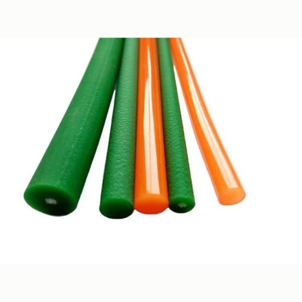 Low Stretch Reinforced Polyurethane Round Belt Smooth Surface For Conveyed Loads