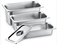 1/3 acier inoxydable Gastronorm Pan Ice Cream Buffet Container