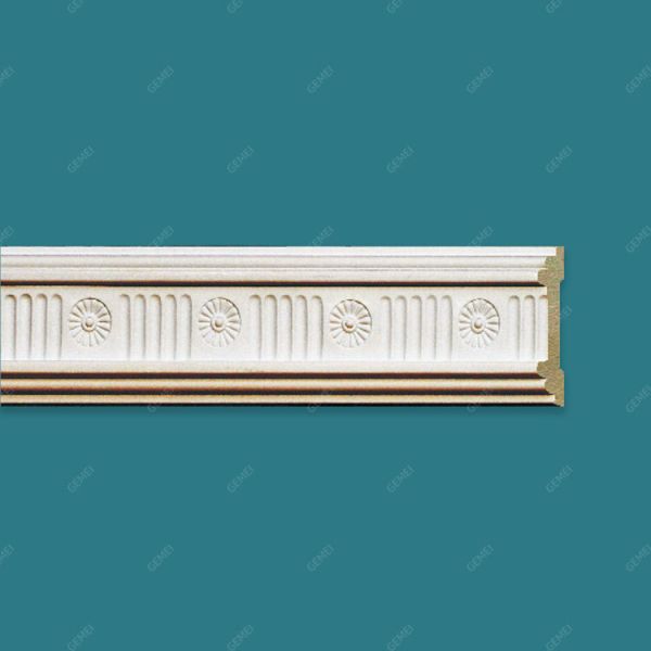 GB-82030 Modern Polyurethane Foam 3D Corrosion Resistance Multi-Unit Residential Cornice Corners For Church