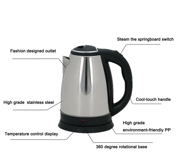 Portable Kitchenaid Electric Water Kettle Dry Burn Protecting UL ETL Approved