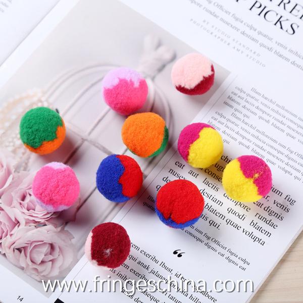 Wholesale Colorful DIY Multicolored Pom Pom Ball For Costume Christmas Decoration