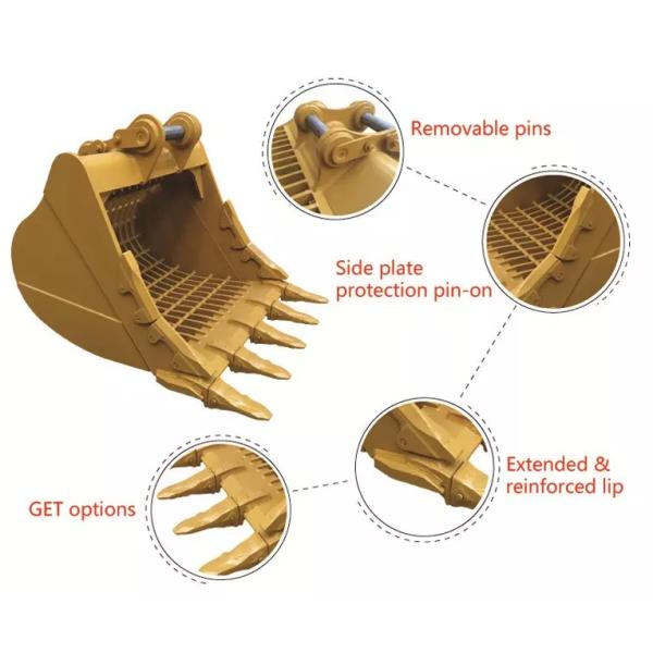 Wearable Mini Excavator Skeleton Bucket For KOMASTU PC