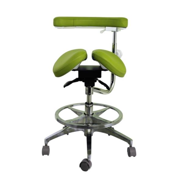 Luxury Design Dental Assistente Ajustável Cadeiras Micro Fibra de Couro Dentista Sade