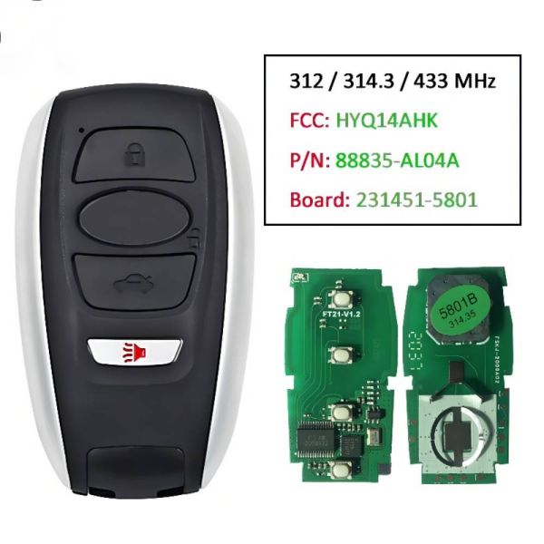 Suitable For Ford 433MHz 4d63 Chip FCC ID 2S6T15K601BA Smart Car Key Remote