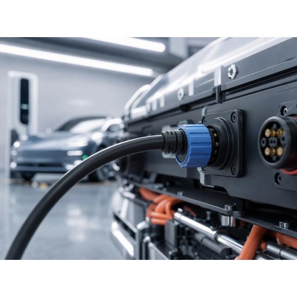 E-motorcycle Solution M23 Series 30A Heavy Duty Waterproof Circular Connector For High Power Equipment
