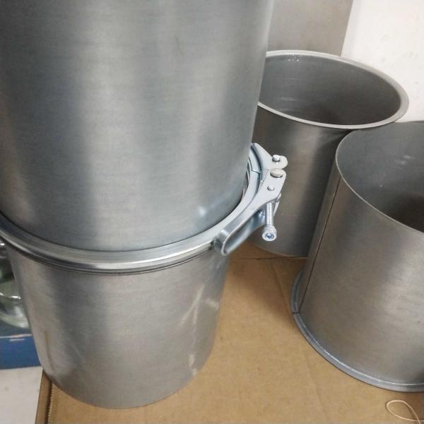 Círculo 100mm - 600mm galvanizou a canalização modular da braçadeira de tubulação de aço