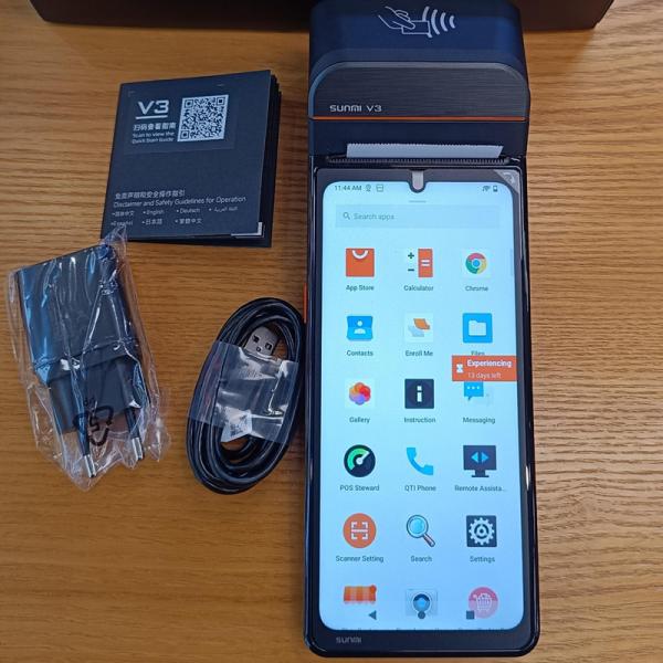 SUNMI V3 ポータブル 3+32GB 大画面 6.75インチ POS Qualcomm Android13 レストラン チェックアウト POSシステム