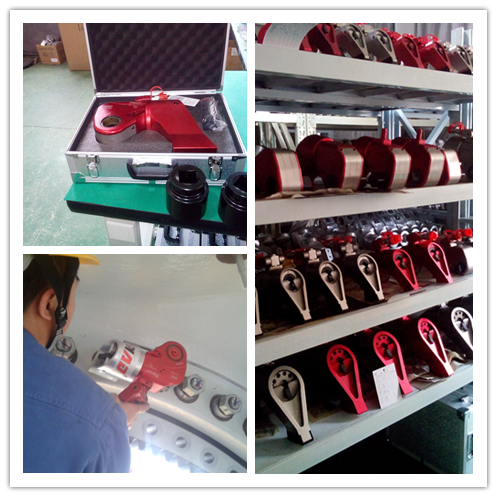 Huge Torque Force Hydraulic Wrench , Industrial Nut Bolt Tightening Tool