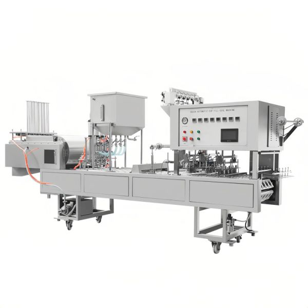 Jelly Cup Fill Seal Packing Machine Double Head