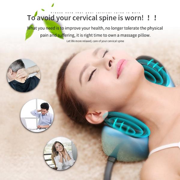 Шея дома и автомобиля главная массажируя подушку с топлением, голубым цветом