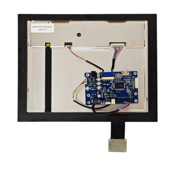 12.1 Inch LVDS LCD Display 1024x768 IPS Normally Black PCAP Touch Display 850 nits High Brightness Wide Temperature
