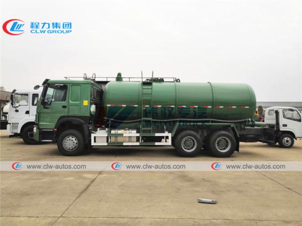 Caminhão de petroleiro da sução da água de esgoto de SINOTRUK Howo 6X4 18CBM