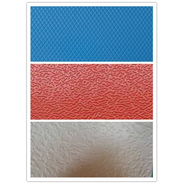 Aloy3105 26 calibre x 36 '' pulgada Varios colores Hoja de aluminio en relieve de cedro / estuco para panel decorativo interior