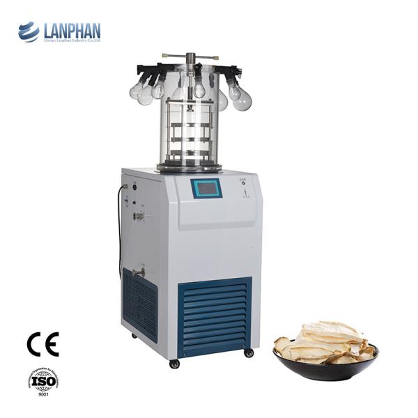 6kg/24h Water Capture Capacity Laboratory Freeze Dryer with Air Cooling and Stainless Steel Cold Trap