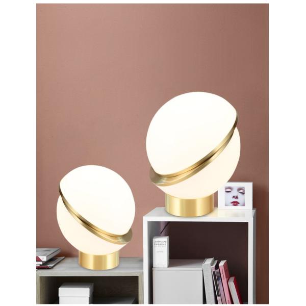 1.8m Cable Study Spherical Acrylic Dia 300mm Bedside Table Lamp