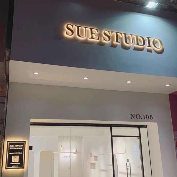 3D Backlit Acrylic Letters 1cm-30cm Thickness For Office Wall