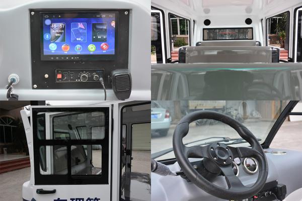 5kW Electric Sightseeing Car With Heater For Public Area Patrol