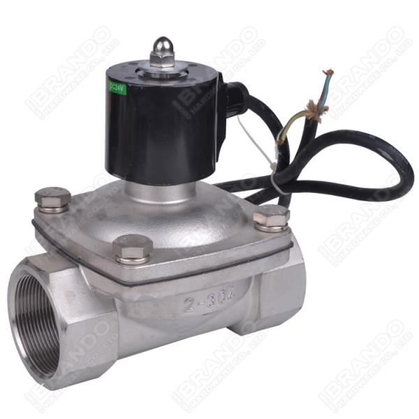 2'' Waterproof Brass Solenoid Valve Normally Closed Fountain Solenoid Valve