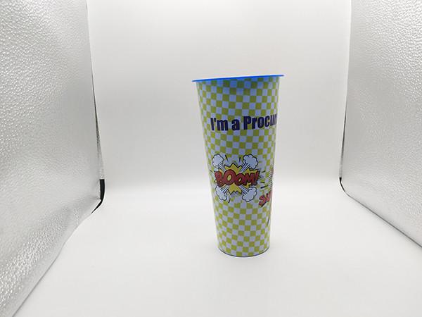 Round PP Drink  Plastic Beer Cups for Party , 3D Lenticular Cup 24oz Capacity