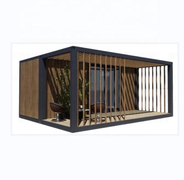 20ft Luxury Prefab Wooden House with Kitchen Bathroom and Outdoor BBQ Flat Pack Simple Installation Materials