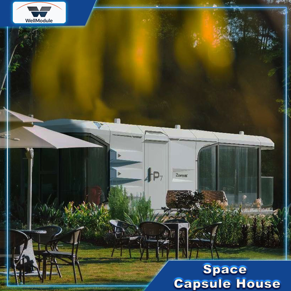 Luxury Space Capsule House Modular Prefab Cabin for Mountain Resort Forest Camping Hotel Tourist Attraction Accommodation Project