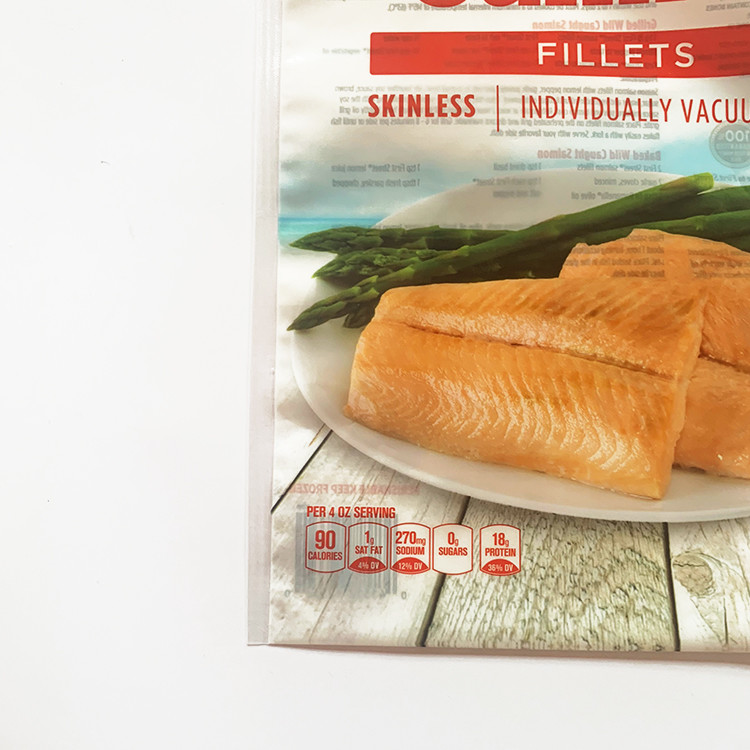 Мешок resealable семг пакета вакуума сумки молнии PET/PE упаковывая